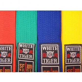 Ceinture piquée Noris White Tiger