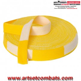 Ceinture judo Blanche et Jaune Noris - Rouleau 50m