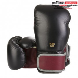 GANTS DE BOXE ELION COLLECTION PARIS - NOIR/BORDEAUX