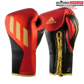 Gants de boxe Speed Tilt 750  Adidas  Rouge/Noir/Or