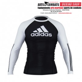 Rashguard BJJ Manches Longues Noir/blanc