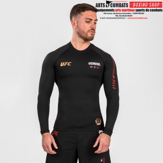 Rashguard Performance à manches longues Venum UFC Noir