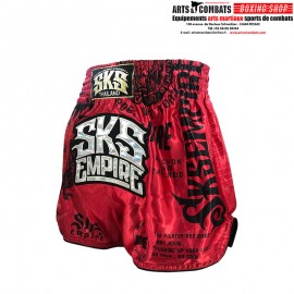 Short de Muay Thaï, K1 et Kickboxing Rouge