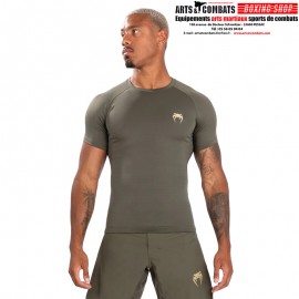 Rashguard à manches courtes pour hommes Venum Contender - Kaki