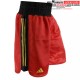 Short de Boxe Anglaise Adidas Pro Rouge/Noir