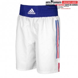 Short de Boxe Anglaise France Adidas FFB - Bleu/Blanc/Rouge