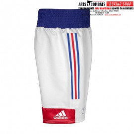 Short de Boxe Anglaise France Adidas FFB - Bleu/Blanc/Rouge