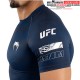 Rashguard Performance à Manches Courtes Venum UFC Fusion Fight Week - Bleu Océanique