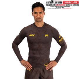 Rashguard Performance à Manches Longues Venum UFC Fusion Fight Week - Marron Terrestre