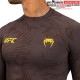 Rashguard Performance à Manches Longues Venum UFC Fusion Fight Week - Marron Terrestre