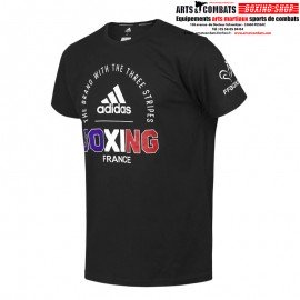 T-shirt Adidas Boxing France Community FFB - Noir