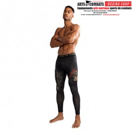 Pantalon de Compression Venum Santa Muerte 5.0 - Noir Profond/Or