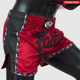 Boxe Thaï Fairtex Rouge/Noir 1703