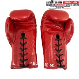 Gants de boxe Lacets SKS Rouge