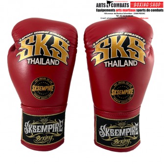 Gants de boxe Lacets SKS Rouge