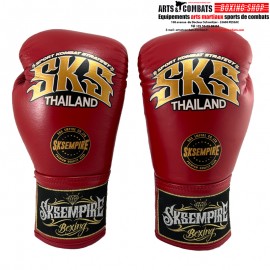 Gants de boxe Lacets SKS Rouge