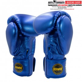 Gants de boxe Microfibre Velcro SKS Bleu