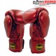 Gants de boxe Microfibre Velcro SKS Rouge Métalique