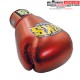 Gants de boxe Microfibre Velcro SKS Rouge Métalique