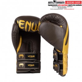 Gants de Boxe Venum Reverso - Chocolat / Or